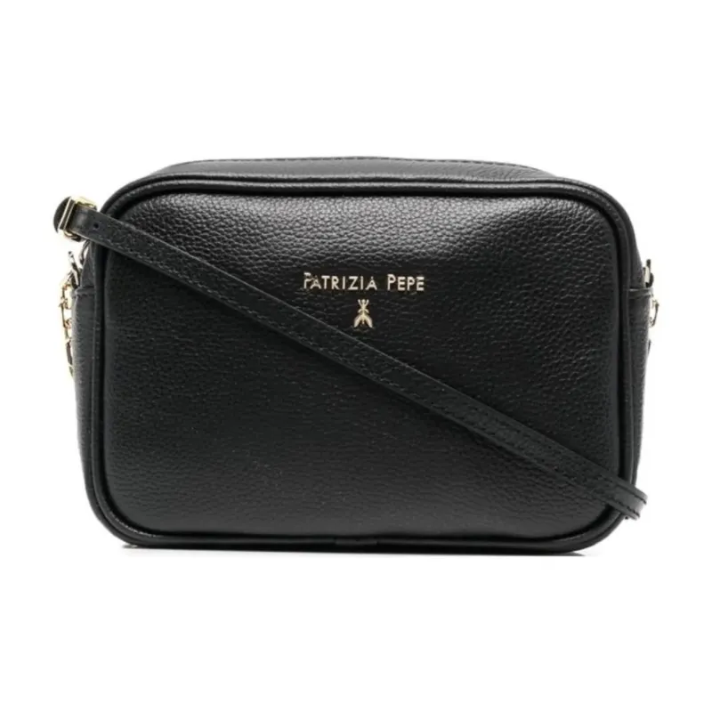 Patrizia Pepe Logo plaque Leather Crossbody Bag-0