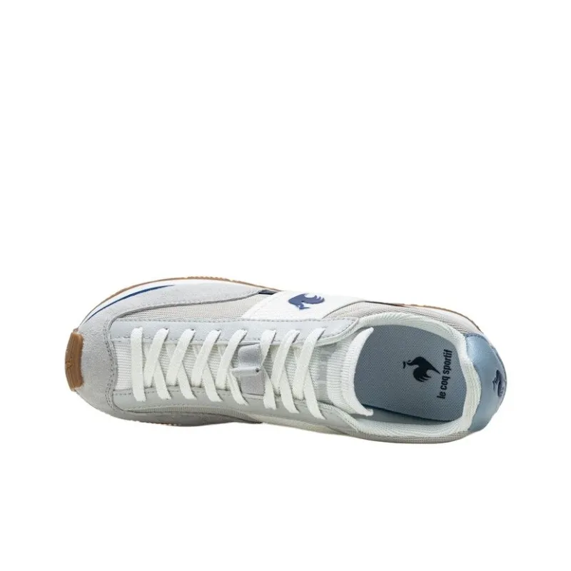 Le Coq Sportif Breathable And Slip Resistant Low Top Cycling Shoes Men's Gray White-2