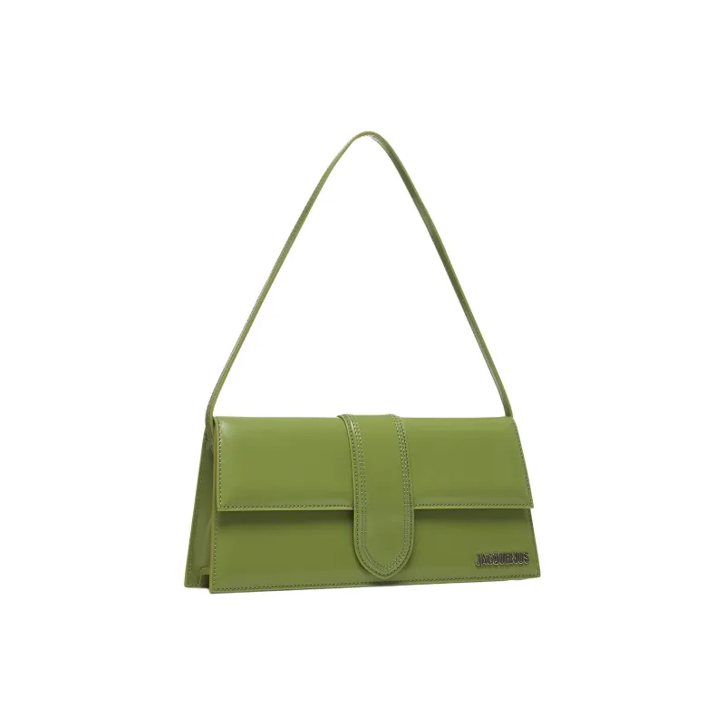 Jacquemus Calfskin Leather Handbag Shoulder Bag Women's Green-1