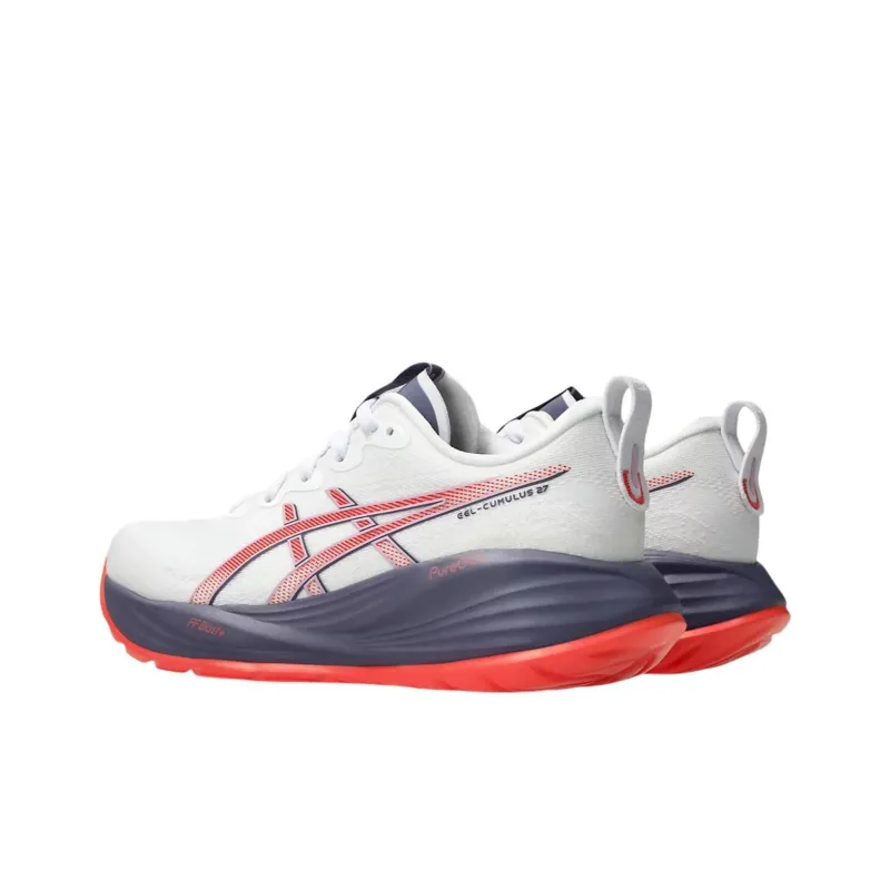 Asics Gel Cumulus 27 White Greyish Purple Women's-3