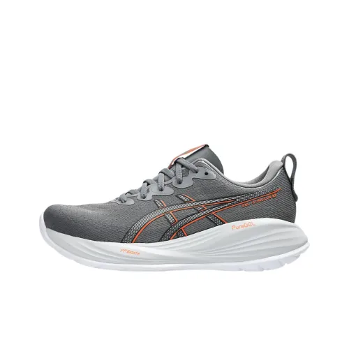 Asics Cushioning, Wear Resistant Low Top Running Shoes Men's Dark Gray