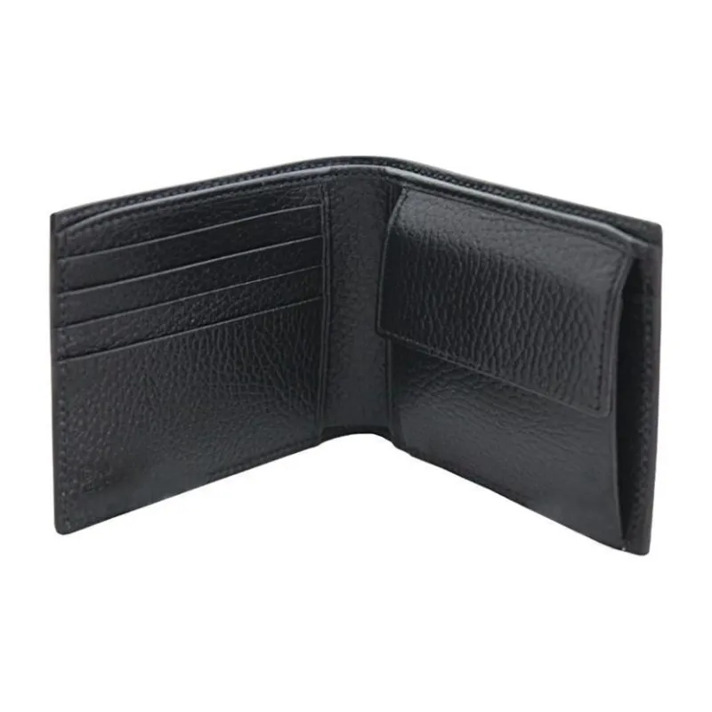 GUCCI Calfskin Wallet Men's Black-1