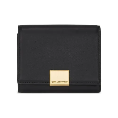 KARL LAGERFELD Cow Leather Wallet Womens White K/Forever Wallet
