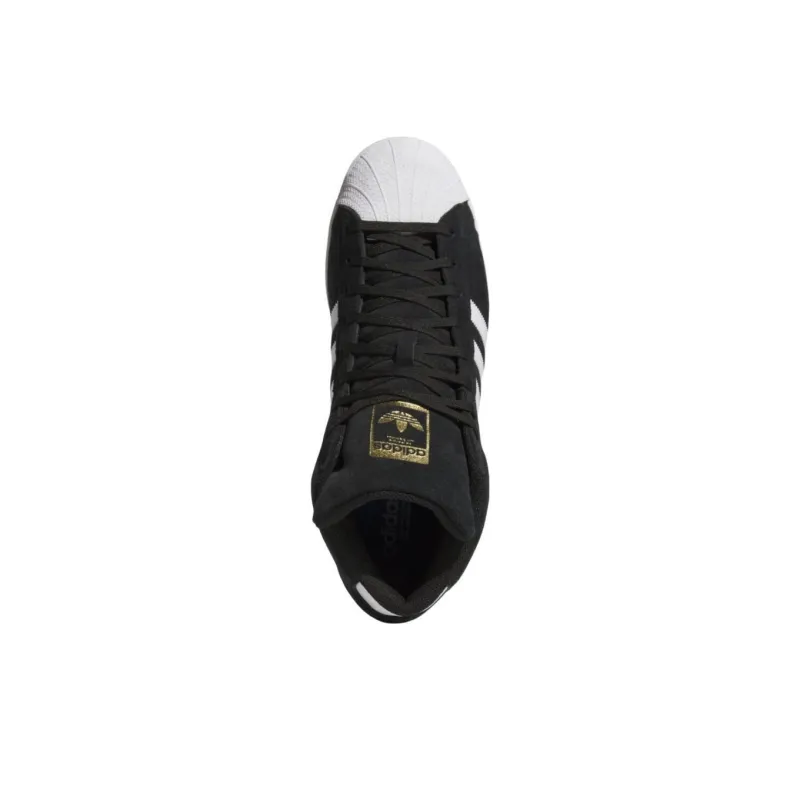 Adidas Pro Model Core Black Cloud White Gold Metallic-4