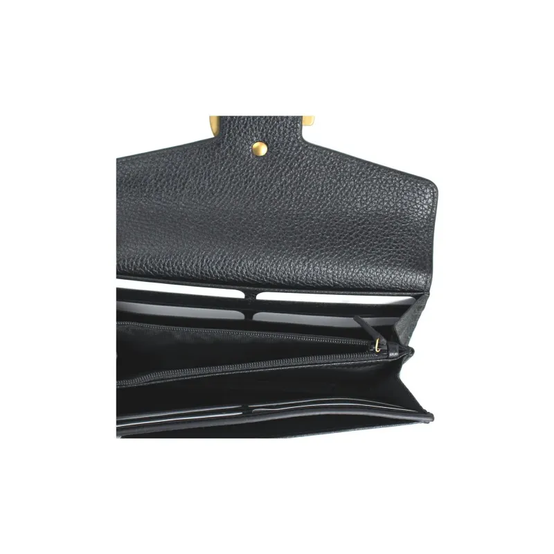 GUCCI GG Marmont Leather Wallet Unisex Black-2