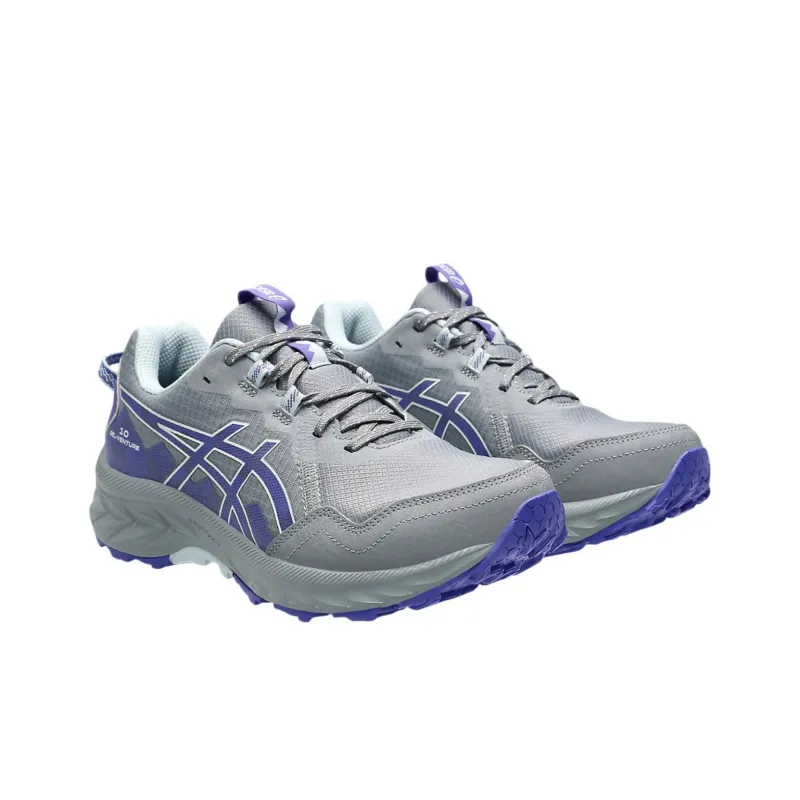 Asics GEL VENTURE 10 Anti Slip Wear Resistant Low Top Running Shoes Women's Gray Blue-2