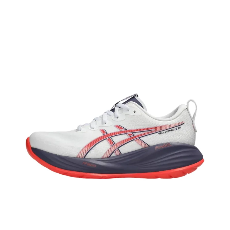 Asics Gel Cumulus 27 White Greyish Purple Women's-0