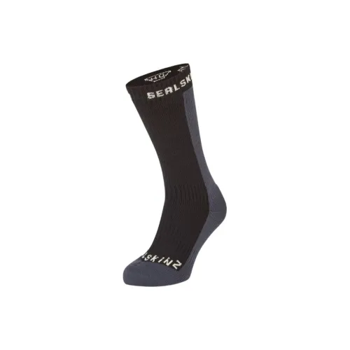 SEALSKINZ 1팩 블랙 남성 크루 삭스