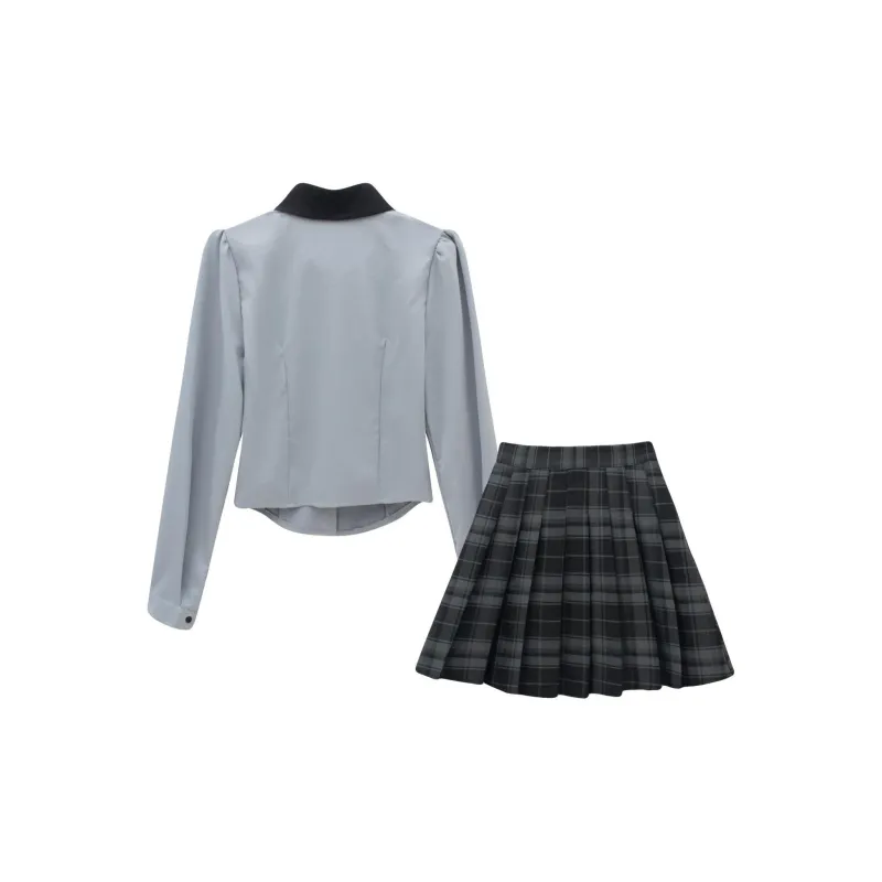 Qiuerle Two Piece Skirt Sets Women's-1