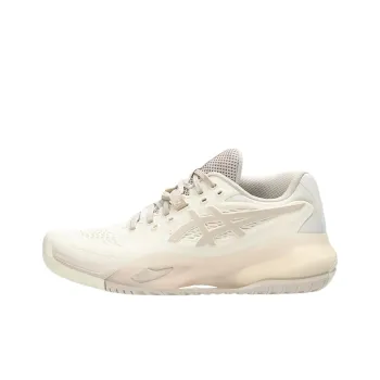 Asics Slip Resistant Low Top Tennis Shoes Women's Beige