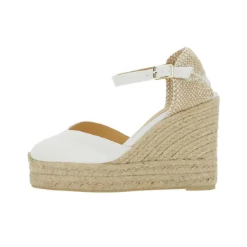 Castañer Chiarita Wedge Heel High Heels 8cm Women's White