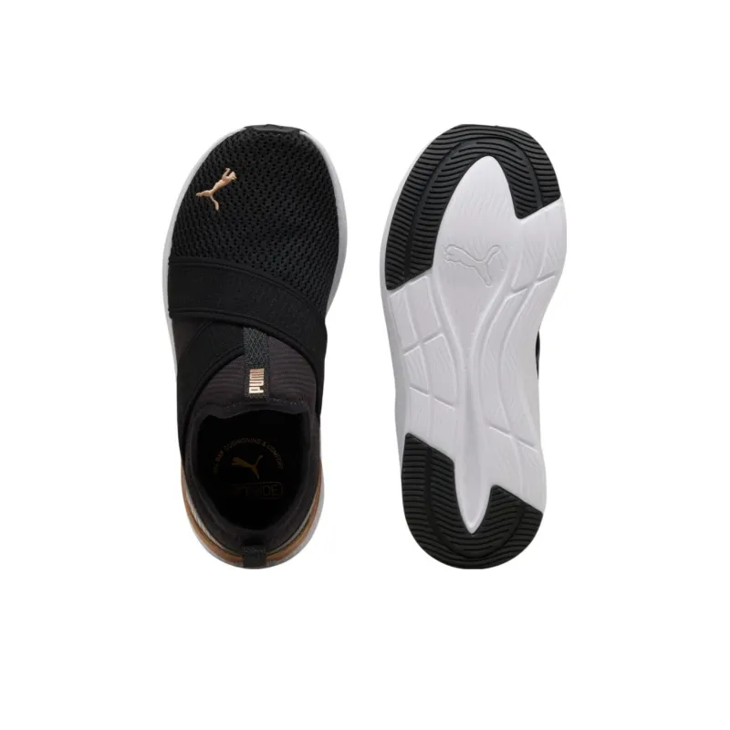 PUMA Softride Harli Cushioning Slip Resistant Low Top Casual Running Shoes Women's Black-3