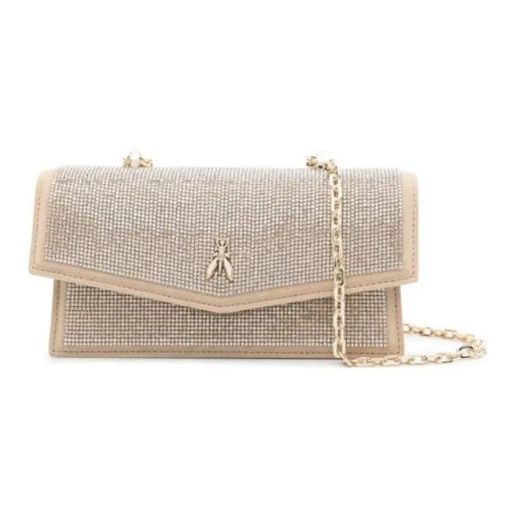Patrizia Pepe Fly Bamby Rhinestone embellished Shoulder Bag-0
