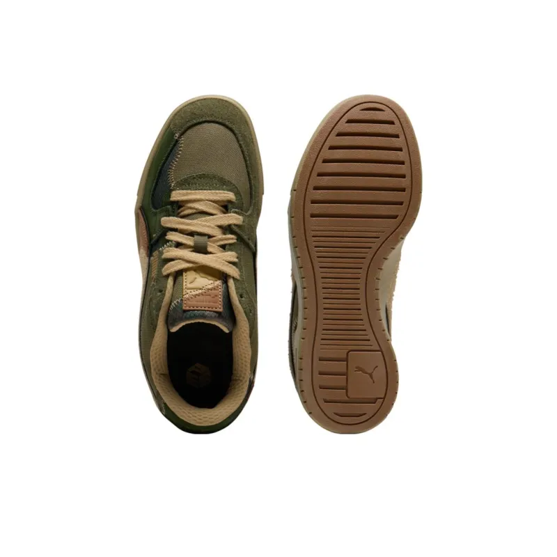 PUMA CA Pro Rain Map Anti Slip Wear Resistant Low Top Skateboard Shoes Unisex Brown Green-3