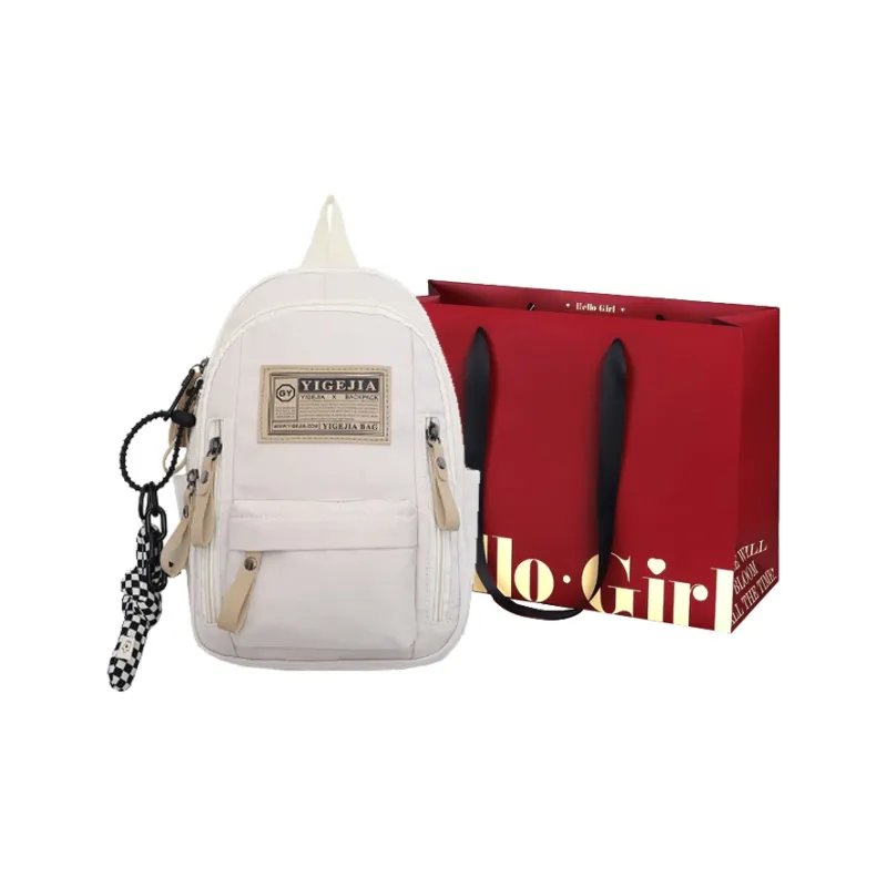 GOX Nylon Sling Bag Regular Unisex White/Black/Burgundy-0