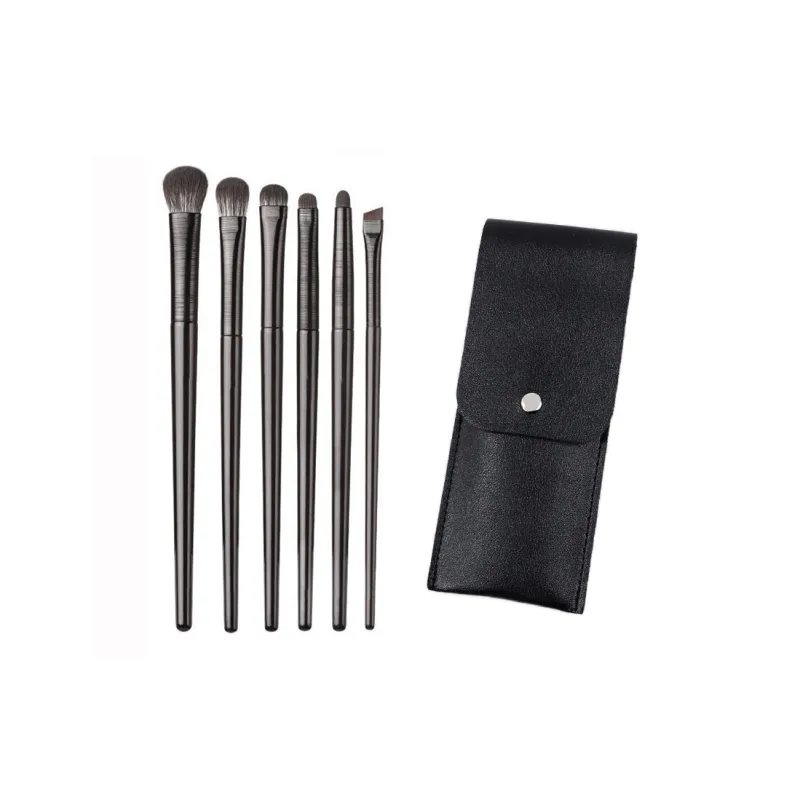 JIAOXUEFEI Soft-Bristled Eye Shadow Brush Set 6 Pcs Eyes Detail Blended Worm-Shaped Concealer Brush Cangzhou-9