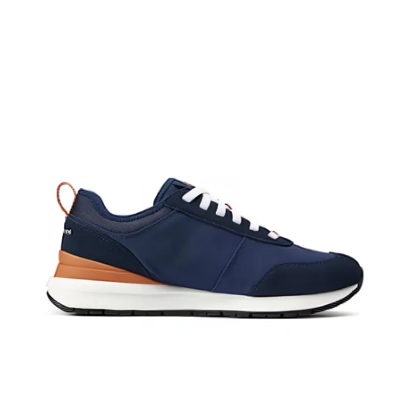 Skechers Abrasion Resistant Low Top Running Shoes Men's Marine Blue-1