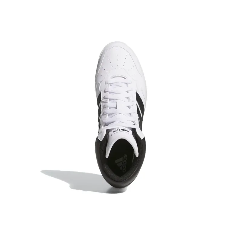Adidas Hoops 4.0 Mid Cloud White Core Black Grey Two-3