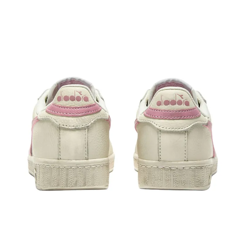Diadora Anti-Slip Wear-Resistant Low-Top Skateboard Shoes Unisex Beige Pink-3