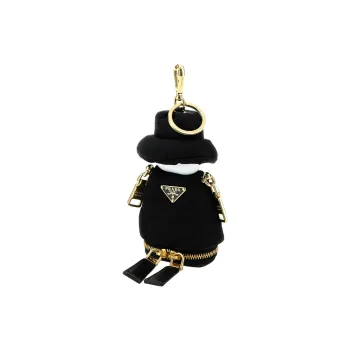 PRADA Triangle Logo Keyring