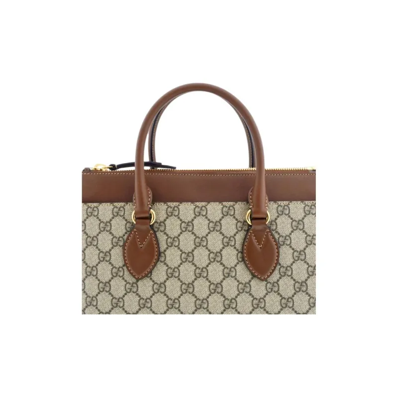 GUCCI GG Supreme Canvas Bag, Shoulder Bag, Crossbody Bag, Handbag Women's Beige-5