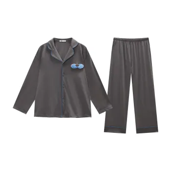 YSO Cool Cat Series Pajama Set Men's Dark Gray