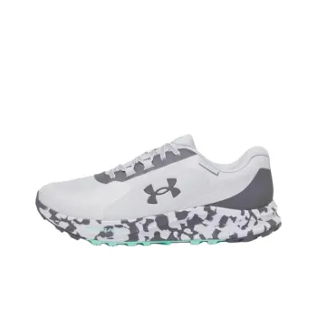 Under Armour Charged Bandit Trail 3 Slip Resistant Low Top Running Shoes Men's White Gray