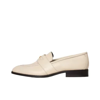 CELINE Triomphe Malaquais Loafers Women's Milk White