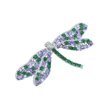 CUIYURIJI Ice Glutinous Jadeite Brooches Unisex