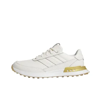 Adidas S2G 24 Leather Spikeless Golf Off White Gold Metallic Gum Women's
