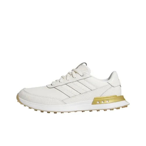 Adidas S2G 24 Leather Spikeless Golf Off White Gold Metallic Gum Women's