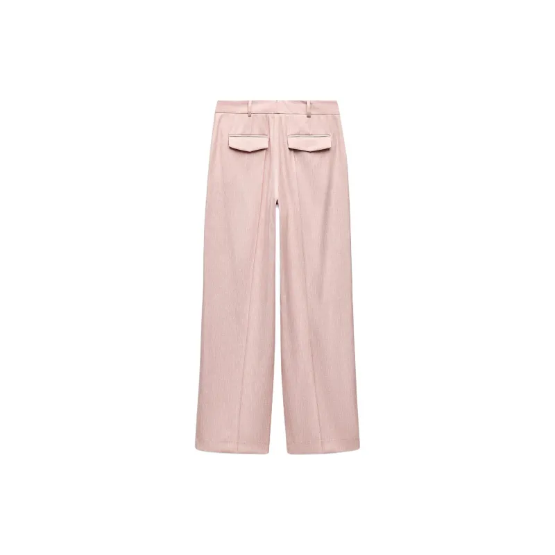 ZARA Casual Pants Women's Pink-1