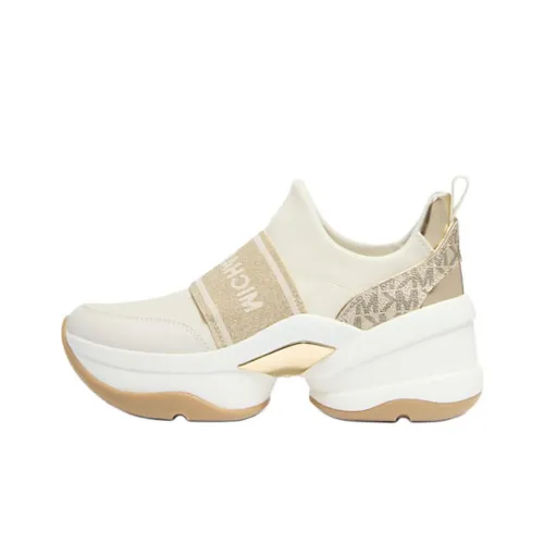 MICHAEL KORS Olympia Low-Top Casual Shoes Women's Light Gold