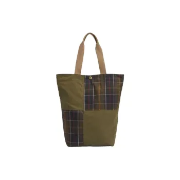 BARBOUR Cotton Tote Bag, Shopping Bag, Handbag Men's Green