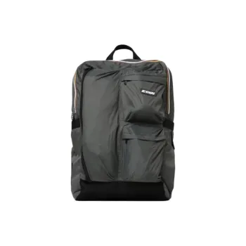 K WAY Nylon Backpack Unisex Army Green