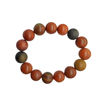 Xiao Tian Southern Red Agate Single Wrap Beaded Bracelet Unisex