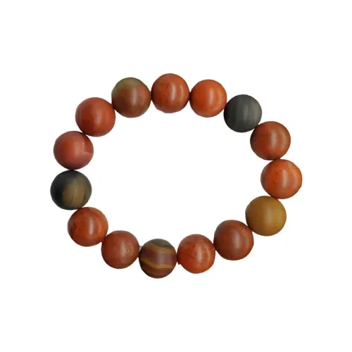 Xiao Tian Southern Red Agate Single Wrap Beaded Bracelet Unisex