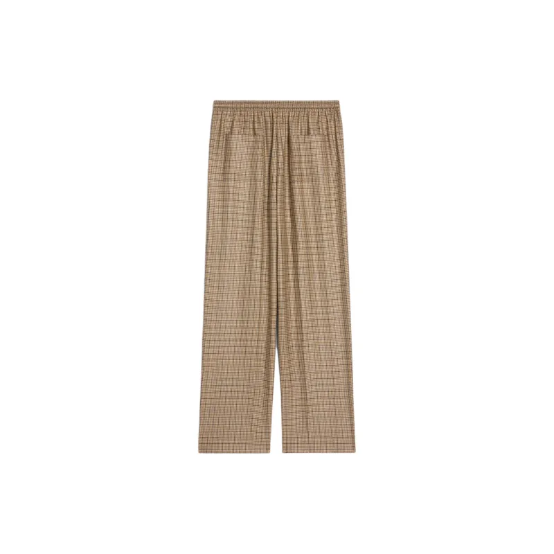 CELINE Jogging Pants In Checked Cashmere-1