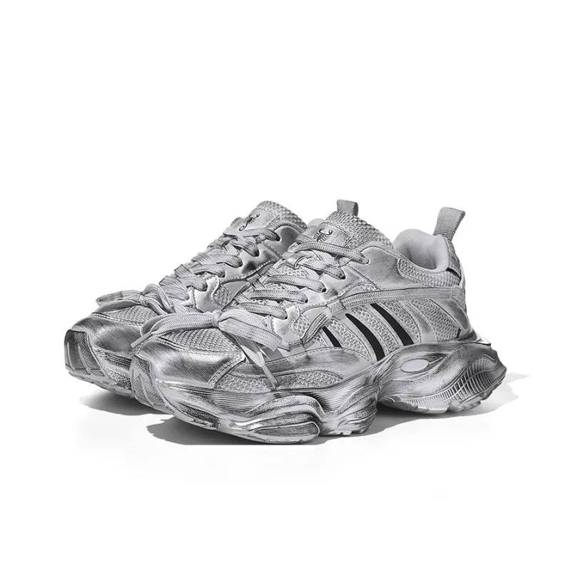 ZOIBBOE Anti-Slip Wear-Resistant Breathable Height Increasing Low-Top Chunky Sneakers Unisex-1