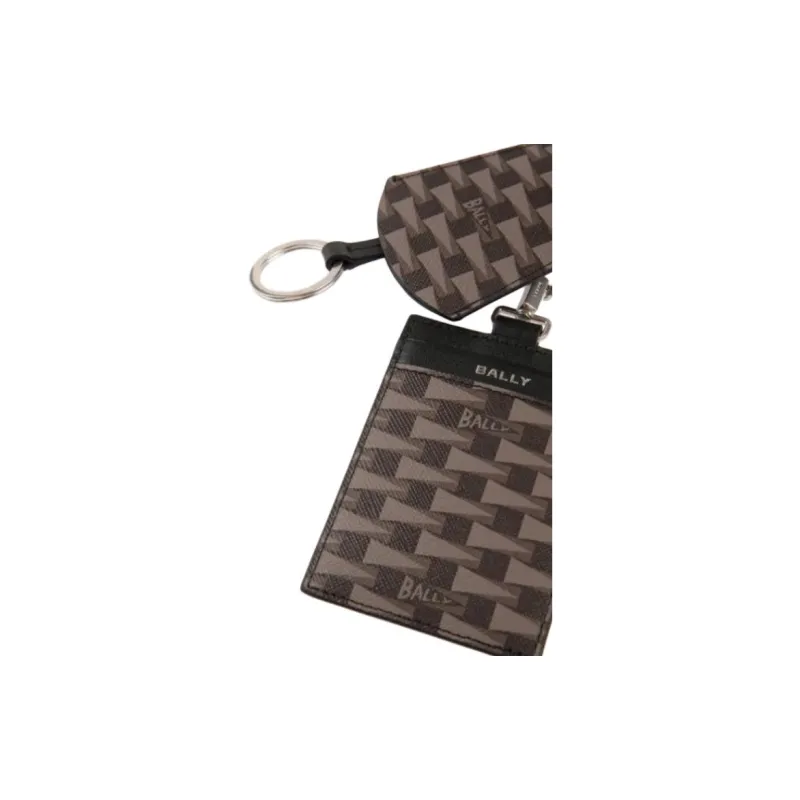 BALLY Geometric print Keyring-2
