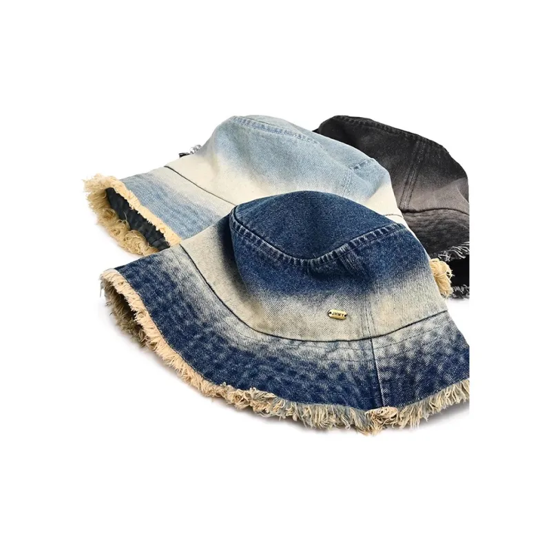 Mulinsen Denim Cotton Bucket Hats Unisex-2