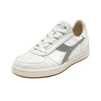 Diadora B. Elite Slip-Resistant Low-Top Casual Shoes Men's White Silver
