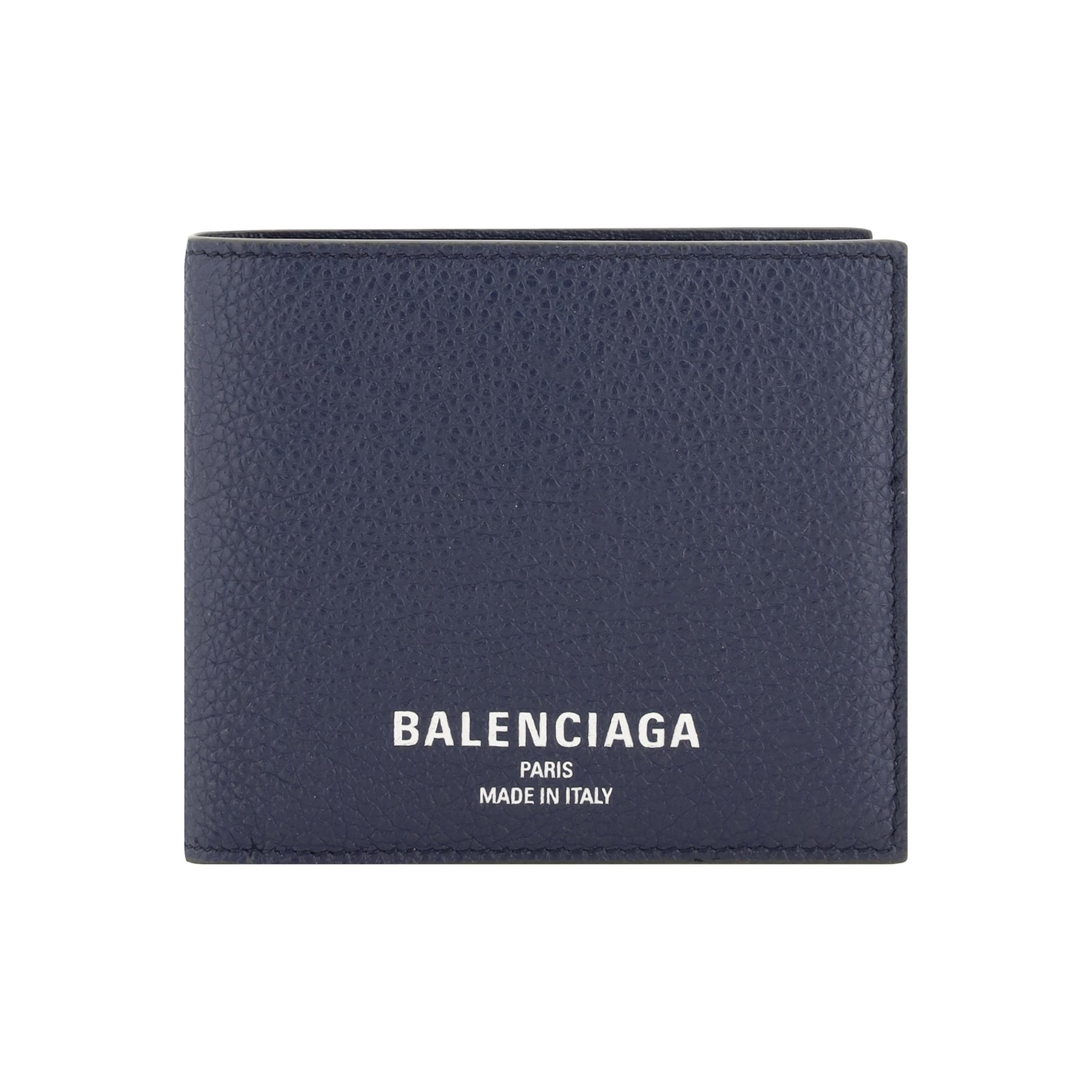 Balenciaga Leather Coin Purses Wallets Mini Men's Black - POIZON