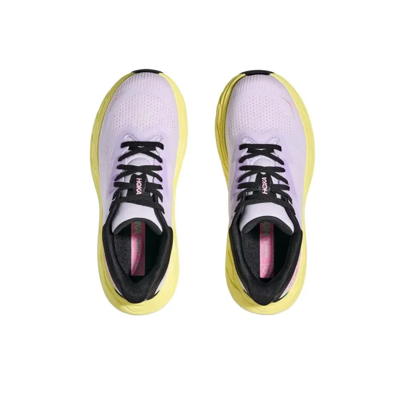 HOKA ONE ONE Arahi 7 Anti Slip And Wear Resistant Breathable Low Top Running Shoes Women's Purple Loose Fit-4