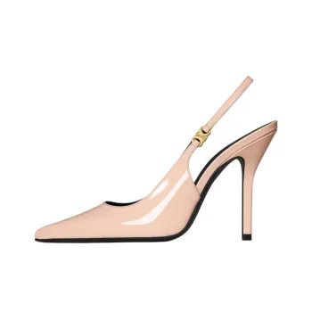 CELINE Triomphe Judy Slim Heel High Heels 10.5cm Women's Pink