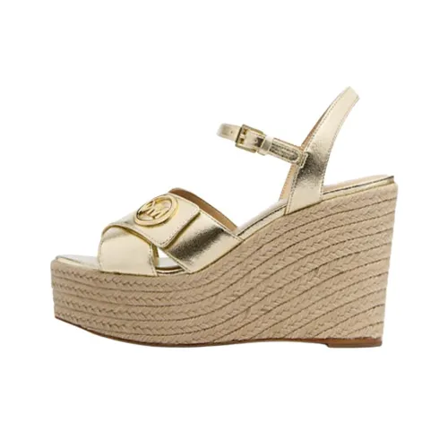 MICHAEL KORS Hannah Strap Sandals 12cm Women's Gold