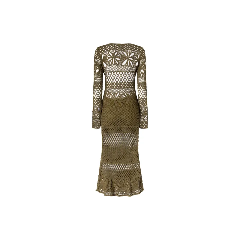PINKO Tricot Maxi Dress-1