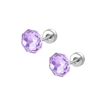 HMZ Titanium Steel Stud Earrings Women's