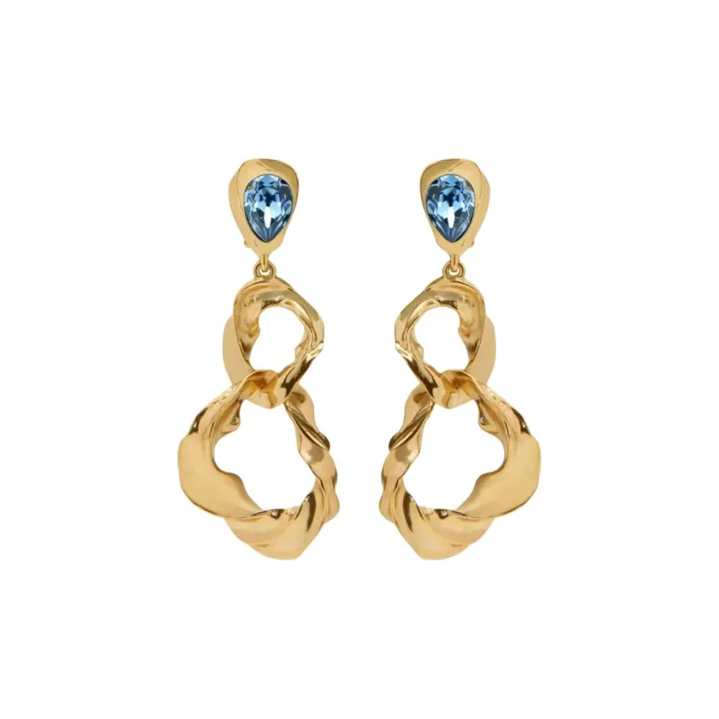 Oscar De La Renta Textured Baroque Clip on Earrings-0