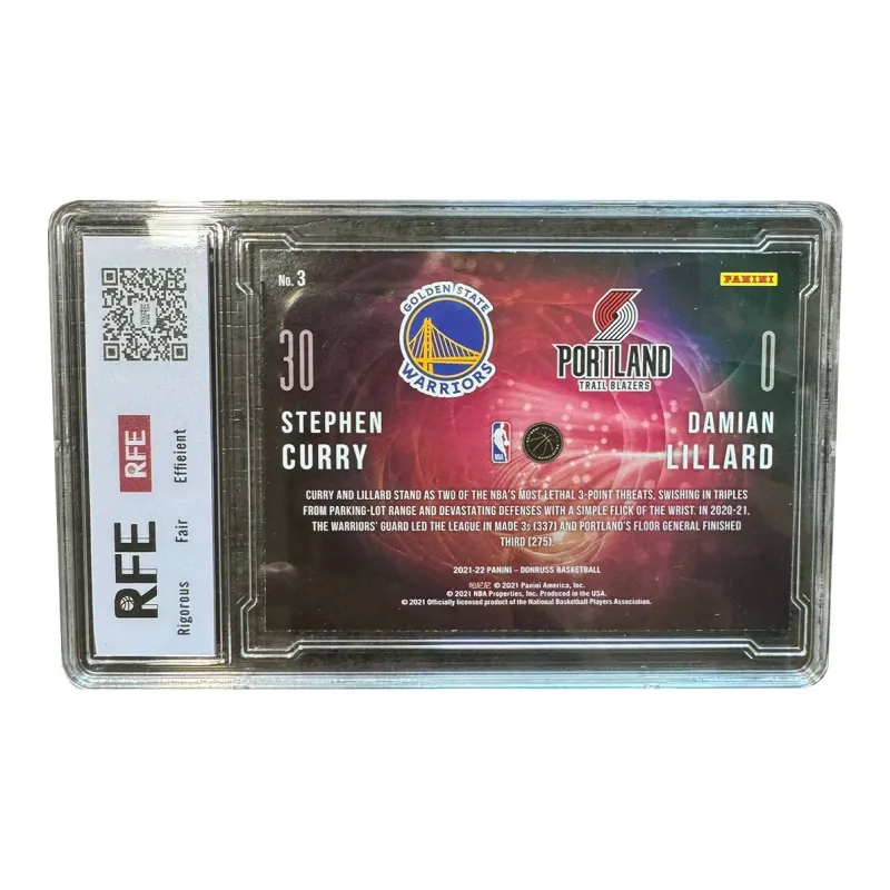 PANINI 2021-2022 Warriors Curry REF 9.5 Points Graded Cards 1 Pc-1
